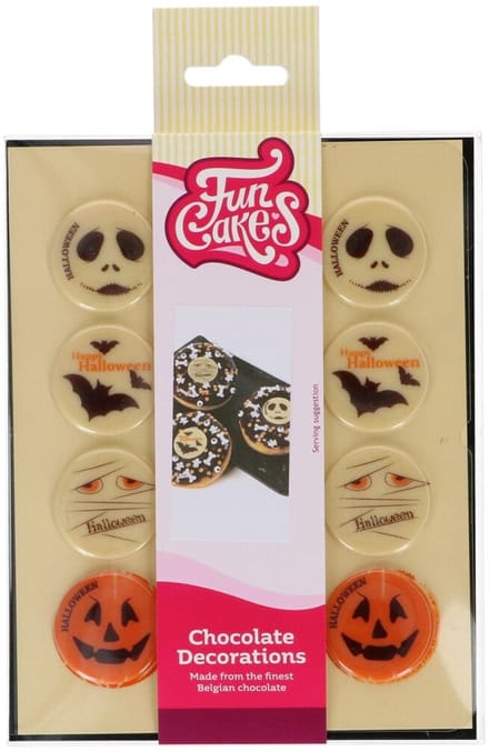 FunCakes Chocolade Decoraties - Halloween - Figuren - Set/12
