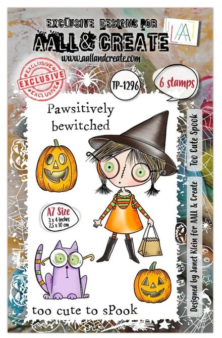Aall & Create clearstamps A7 - Too cute spook