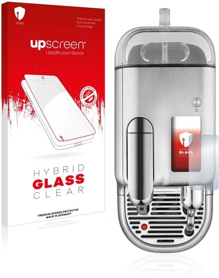 upscreen - Screenprotector voor Sage Nespresso Creatista Pro - Folie Beschermfolie Beschermglas transparant