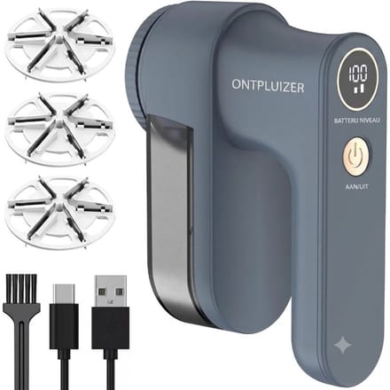 DnA® Pluizenverwijderaar - Pluizenverwijderaar Elektrisch - Ontpluizer - Gletsjer - 20cm x 8cm x 5cm