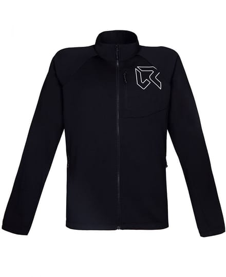Rock Experience Arrows Mock Neck Fleece Met Volledige Rits Zwart S Man