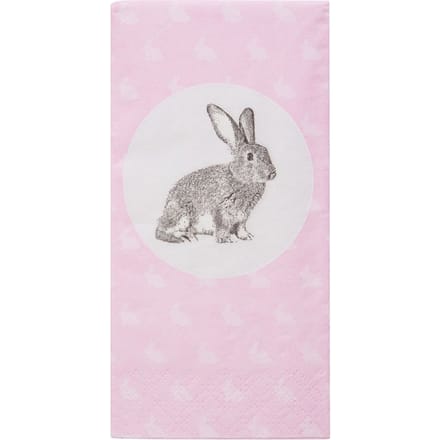 Papieren zakdoeken "Portrait of Rabbit"