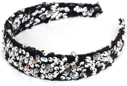 Haarband Pailletten - Zilver - One Size - Volwassenen - Per Stuk