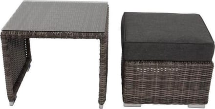 Lounge tafel met hocker Perugia