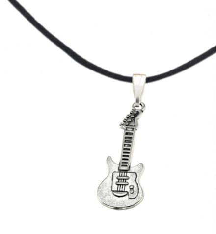 Ketting gitaar zilverkleur - Charme Bijoux