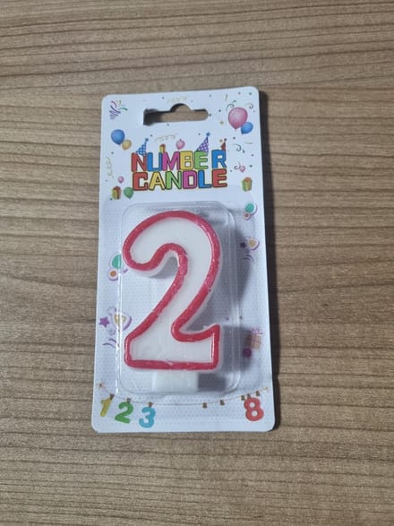 Eda Verjaardag kaars, 2  Jaar