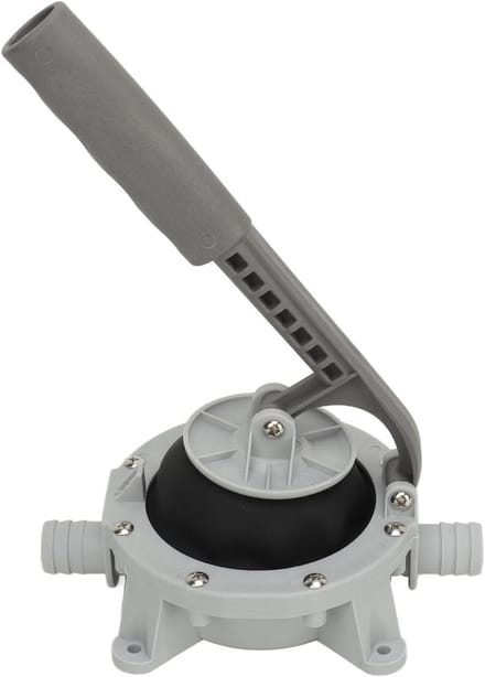 Handmatige Lenspomp - Water Transferpomp - Boot Onderhoud - Zelfaanzuigend Membraan - 720 GPH Capaciteit - Grijs