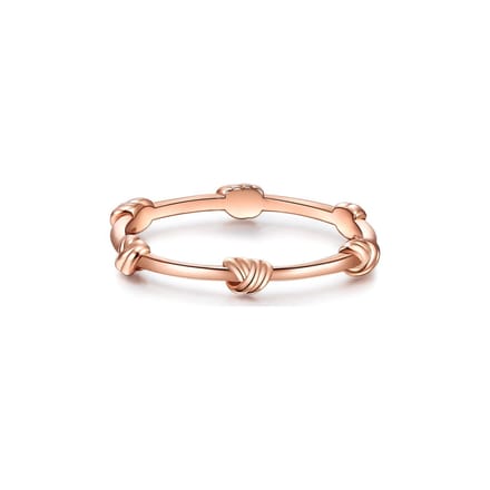 Gems München Dames Dames ring 925 sterling zilver 52 Roségoud 32019739