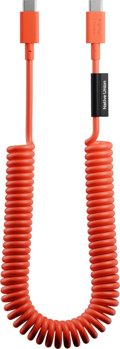 Native Union Pop Cable - Alarm Red - USB-C naar USB-C - 2.4M - 60W