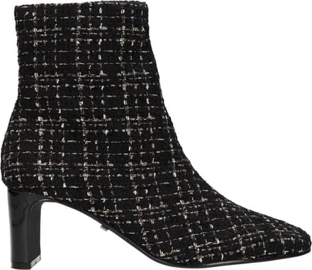 La Strada Enkellaars Zwart Wit Textiel - Damesschoenen - Maat - 41