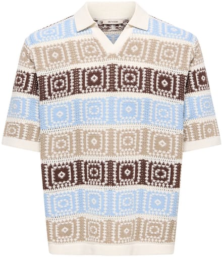 ONLY&SONS - ONSBART LIFE RLX 5 SS RESORT KNIT - Heren - Gebreide truien
