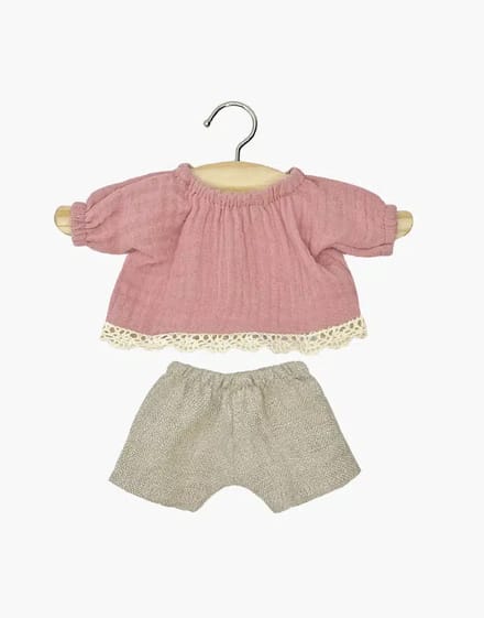Minikane Poppenkleding Kledingset Rosalie Roze 32 cm