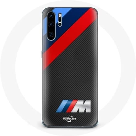 Coque - MANIACASE - Huawei P30 - Souple - Noir - BMW M Collection Logo