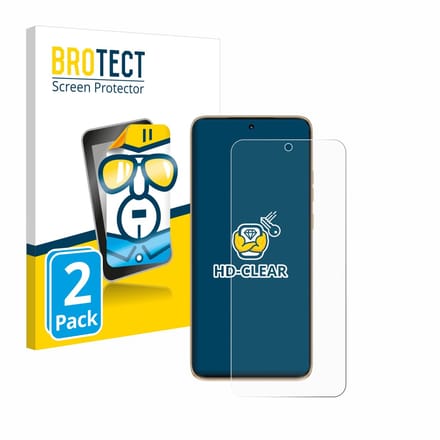 BROTECT - Screenprotector voor Motorola Edge 50 Neo - Folie Beschermfolie transparant 2 Stuks