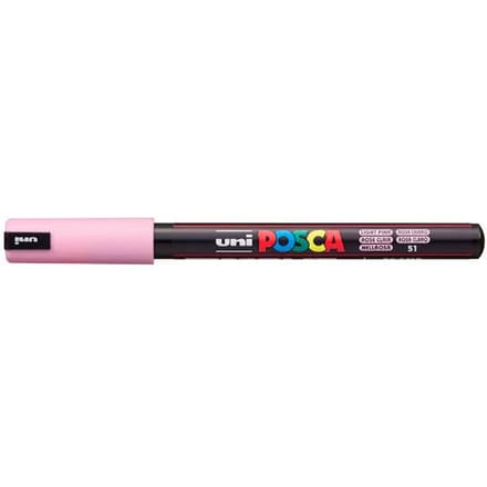 Paintmarker Uni POSCA PC1MR extra fijn lichtroze