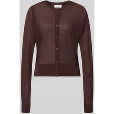 Gebreid jack met ronde hals model 'Desela'
