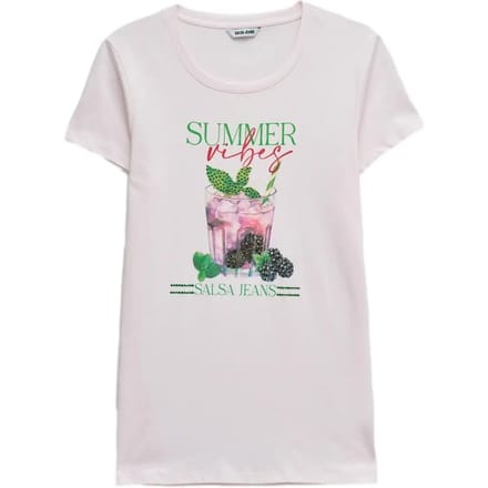 Dames-T-shirt met opdruk Salsa Jeans