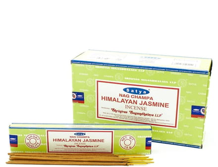Satya Wierookstokjes - Himalaya Jasmijn - Grote doos van 12 x 15 gram