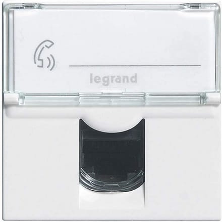 Legrand LEG99646 RJ-45 bus, for EDV/phones, 2 mosaic modules to assemble