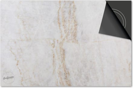 Inductie beschermer 60x60 - afdekplaat inductie mat - Dietrix Kookplaat beschermer - Exclusief - Marmer - Beige