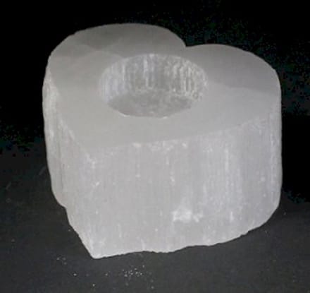 Seleniet Theelichthouder - Kandelaar - Hart - 9x8x5cm