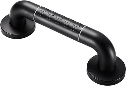 Douchebeugel - Badkamer handgreep - Veiligheid thuis - Roestvrij staal - 70 cm - Zwart
