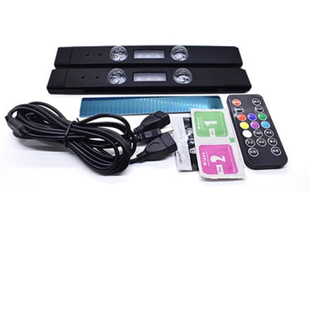 5V 3W Auto Sfeerlicht USB Opladen Kleurrijk LED Sfeerlicht Podiumlicht Ritme Geluidsbesturing A16 with remote controller