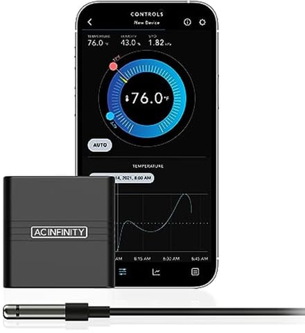 Mini Temperatuur- en Vochtigheidsmeter met Bluetooth App - Voor Kelders, Kweekruimtes en Thuisgebruik