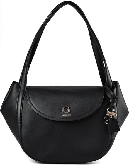 GUESS schoudertas Coleen Flap Shoulder Bag Black zwart