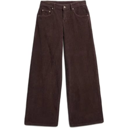 Dame baggy broek met een gemiddelde taille in corduroy Superdry