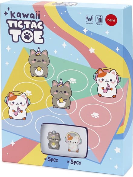 Kawaii Tic Tac Toe Spelletje van Balvi