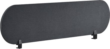 BELIANI SPARKY - Bureauscherm - Donkergrijs - 160 x 40 cm - Polyester