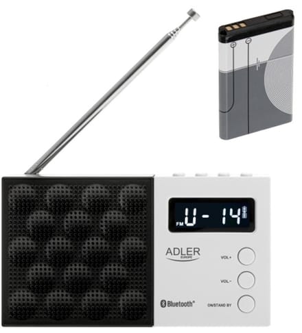 Adler AD 1908 Serie - Draagbare Radio - Bluetooth - LCD-scherm - FM/AM
