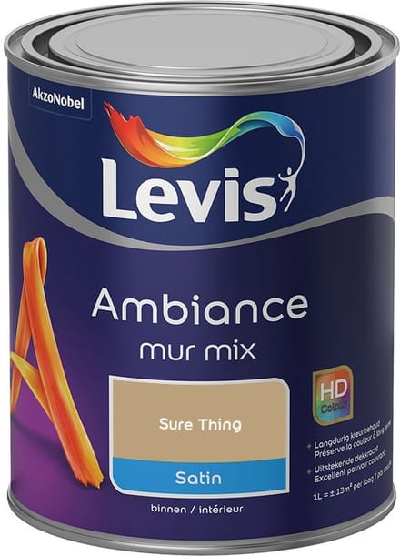 Levis - Ambiance Mur Satin Mix - Sure Thing - Mengverf - 1 L