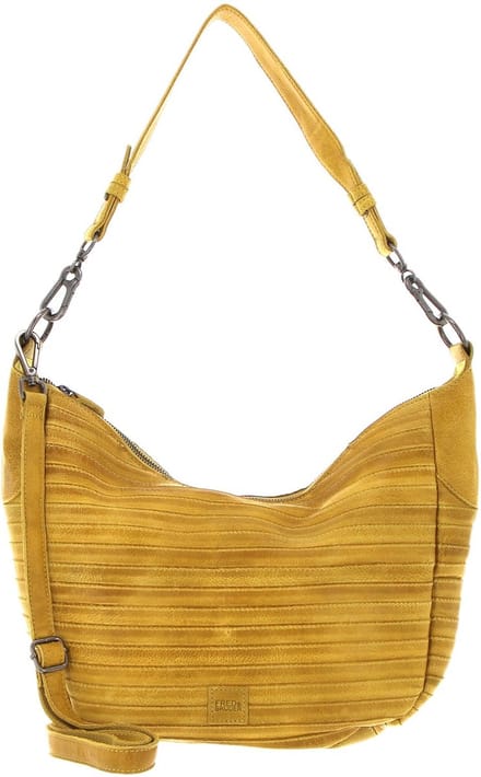 FREDsBRUDER Leren Schoudertas Flowow Shoulderbag Capri Yellow Mosterdgeel
