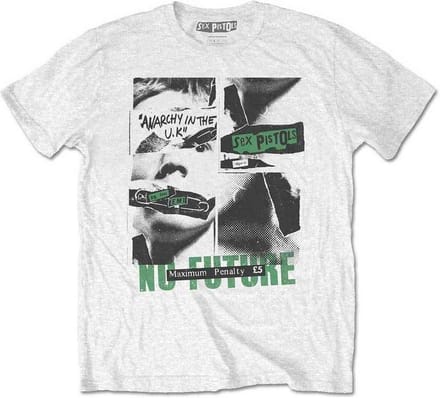 Sex Pistols - No Future Heren T-shirt - M - Wit
