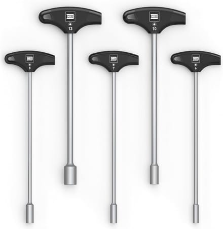 73400 T-Handle Hexagon Socket Wrench Set 5-delig 6-13 mm met HybridTouch