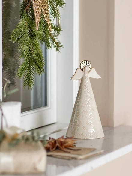 Bloomingville Beeldje aardewerk nature Liza 20cm