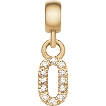 Daniel Wellington DW Charm Number 0 Gold