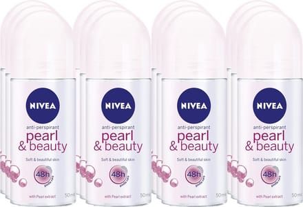 Nivea Deodorant Roll-On Pearl & Beauty 50ml - Voordeelverpakking 12 stuks