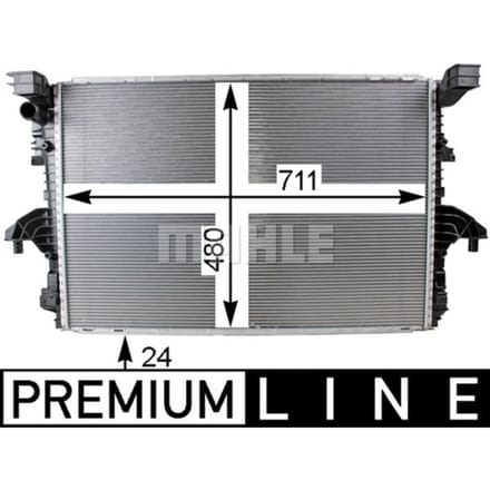 Radiator, motorkoeling MAHLE CR 805 000P