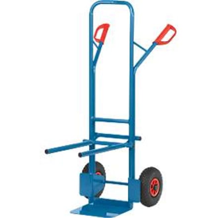 Stoelwagen/steekwagen, massief rubberen banden