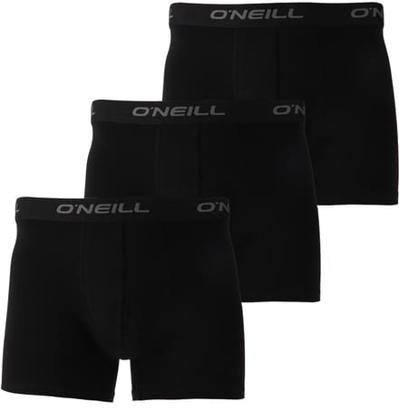 O'Neill Heren Boxershorts Trunks 900003 Effen Zwart 3-Pack - Maat M