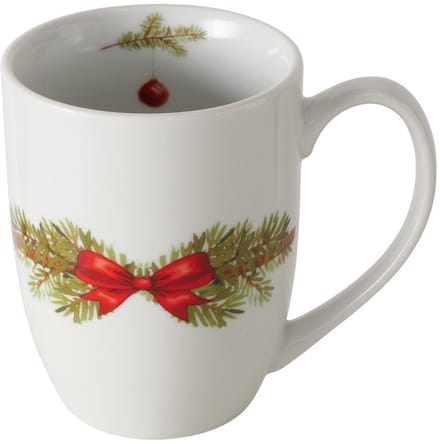 Boltze Home kerst mok porselein 330ml - feestelijk kerstdesign.