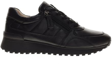Zwarte Sneaker Comfort Leder maat 39