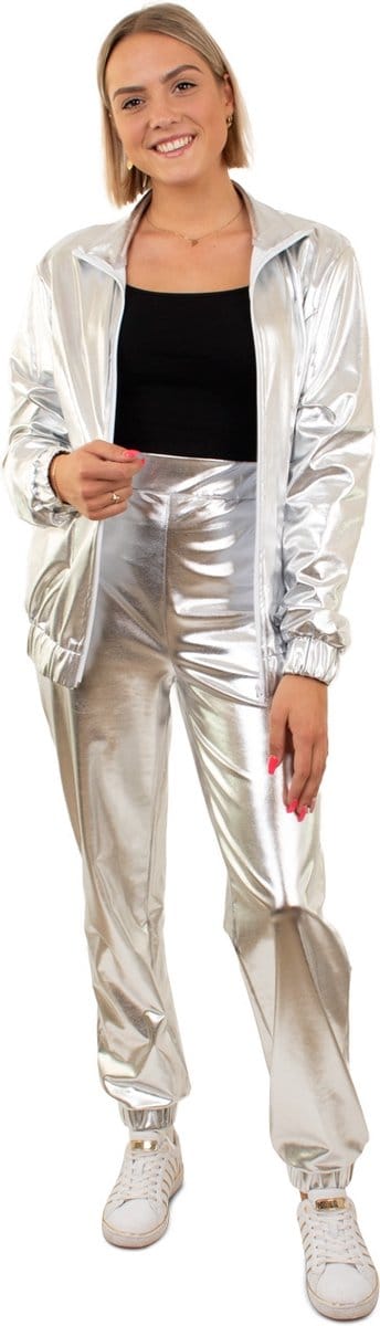 Retro Trainingspak Zilver Space Invasie Dames - Vrouw