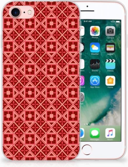 iPhone SE 2022 | SE 2020 | 8 | 7 TPU bumper Batik Rood