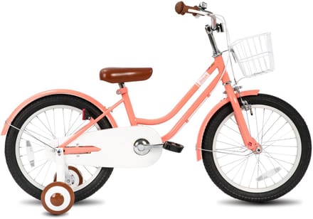 STITCH Bubble Kinderfiets Meisjes - 18 inch - Roze - Met Mandje