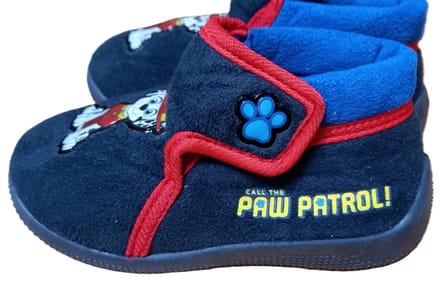 Paw Patrol sloffen - pantoffels - Marshall - fluweel - rubberen zool - maat 25