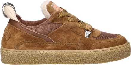 Shabbies Amsterdam - Chewy Unna Sneaker Suède Tabacco - Maat 40